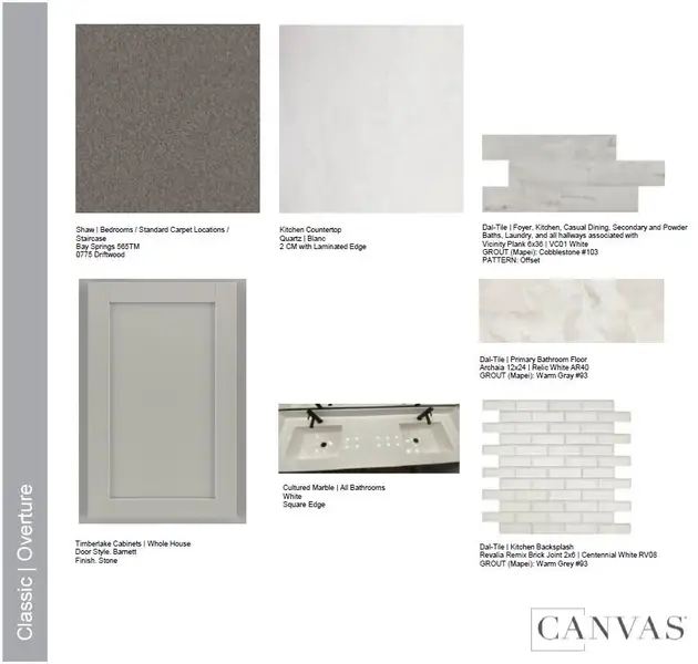 Sample of building materials used in homes in Ladera Trails, Queen Creek (Image 5).