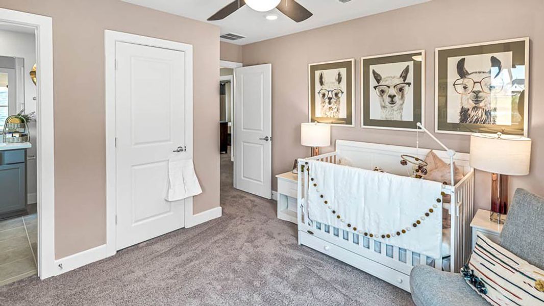 Representative furnished interior of a home built from the Camelia by Taylor Morrison in Trillium 50s, Richmond (Image 28).