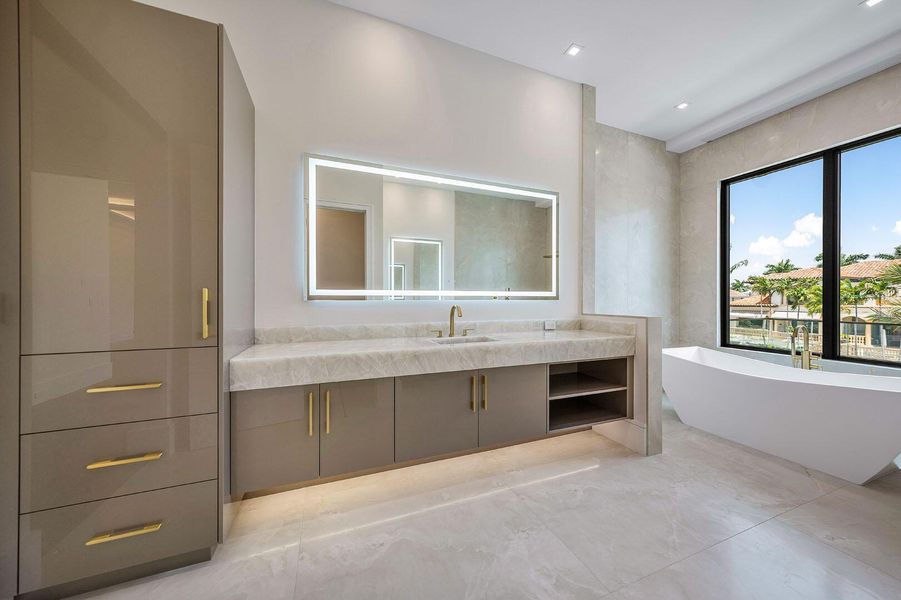 Furnished interior view inside a new home in , Boca Raton (Image 13).