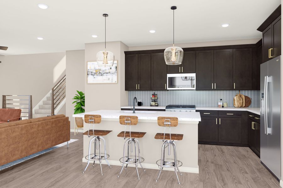 Furnished interior view inside a new home in Reunion, Commerce City (Image 7).