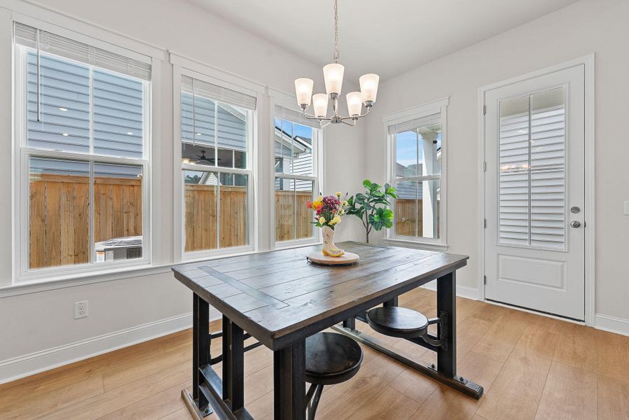 Furnished interior view inside a new home in Heron's Walk at Summers Corner, Summerville (Image 42).