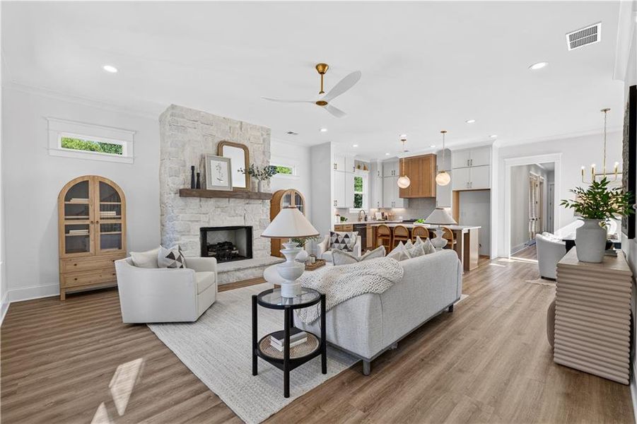 Furnished interior view inside a new home in , Marietta (Image 13).
