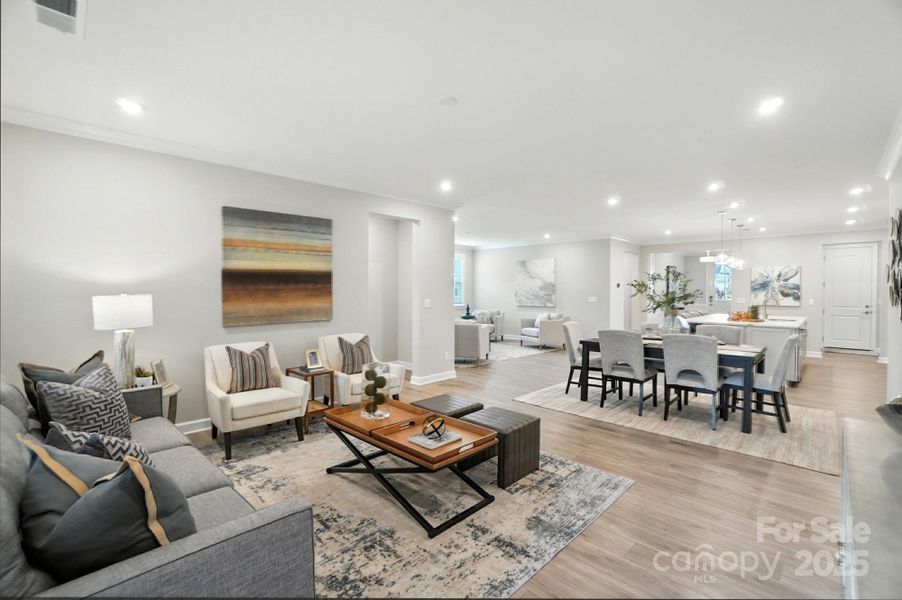 Furnished interior view inside a new home in Sonata at Mint Hill, Mint Hill (Image 11). Furnished interior view inside a new home in Sonata at Mint Hill, Mint Hill (Image 11).