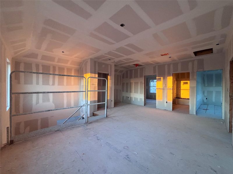 In-progress construction of a new home in The Colony 45s, Bastrop, TX (Image 28).