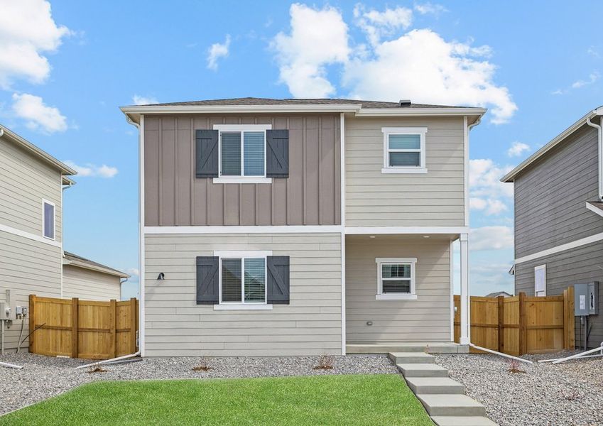 The Azalea is a beautiful two story home with siding. The Azalea is a beautiful two story home with siding.
