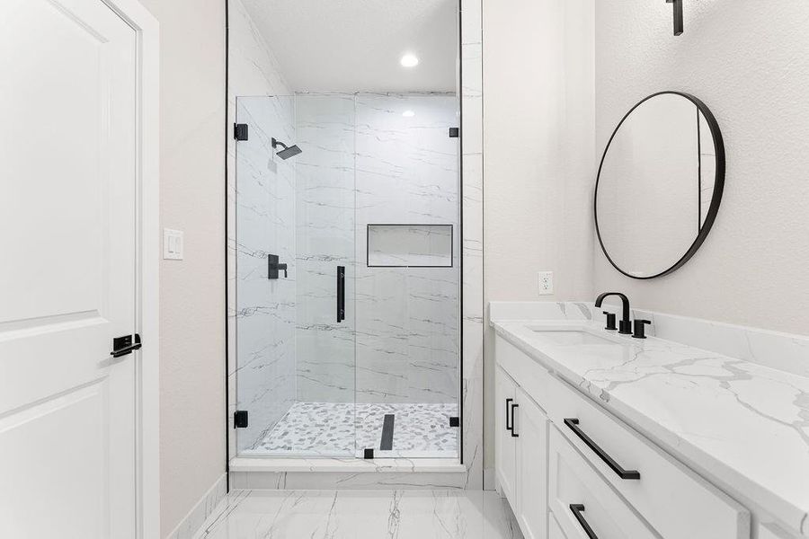 Furnished interior view inside a new home in , Dallas (Image 10).