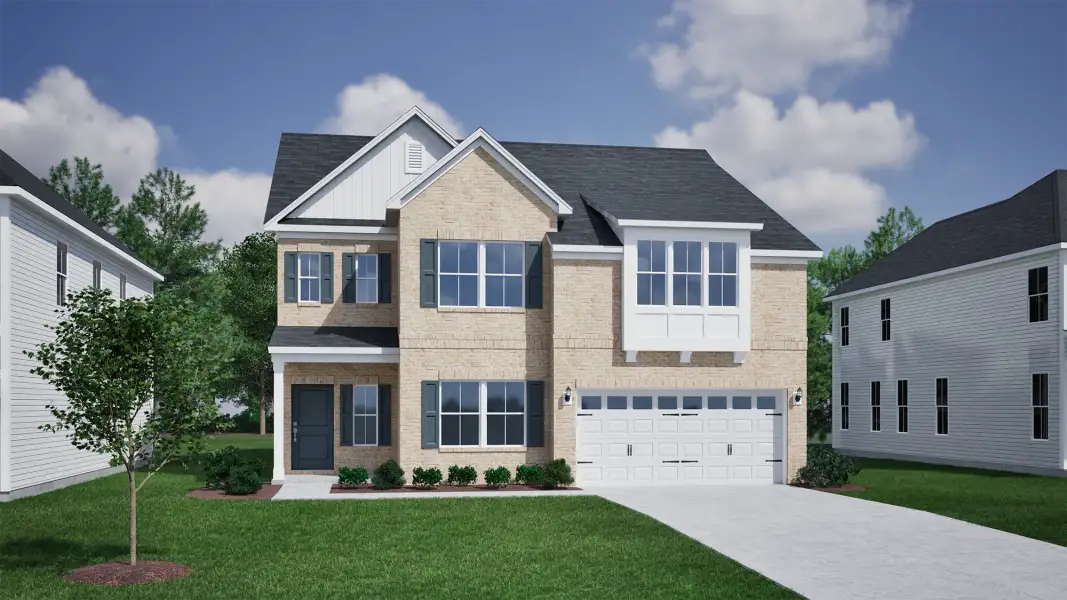 Representative exterior photo of a completed home built from the Saluda II - Vanguard Collection by Mungo Homes in Porter Ridge, Elgin, SC (Image 24).
