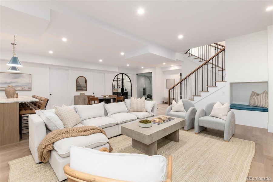 Lower level family room Lower level family room