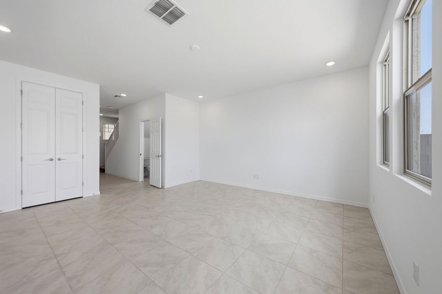 Representative unfurnished interior of a home built from the Fawn by Mattamy Homes in Baker Farms, Phoenix (Image 11).