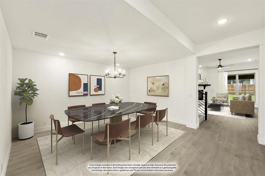 Furnished interior view inside a new home in Trees Farm, DeSoto (Image 10). Furnished interior view inside a new home in Trees Farm, DeSoto (Image 10).