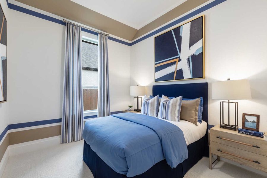 Representative Secondary Bedroom - some options shown Representative Secondary Bedroom - some options shown