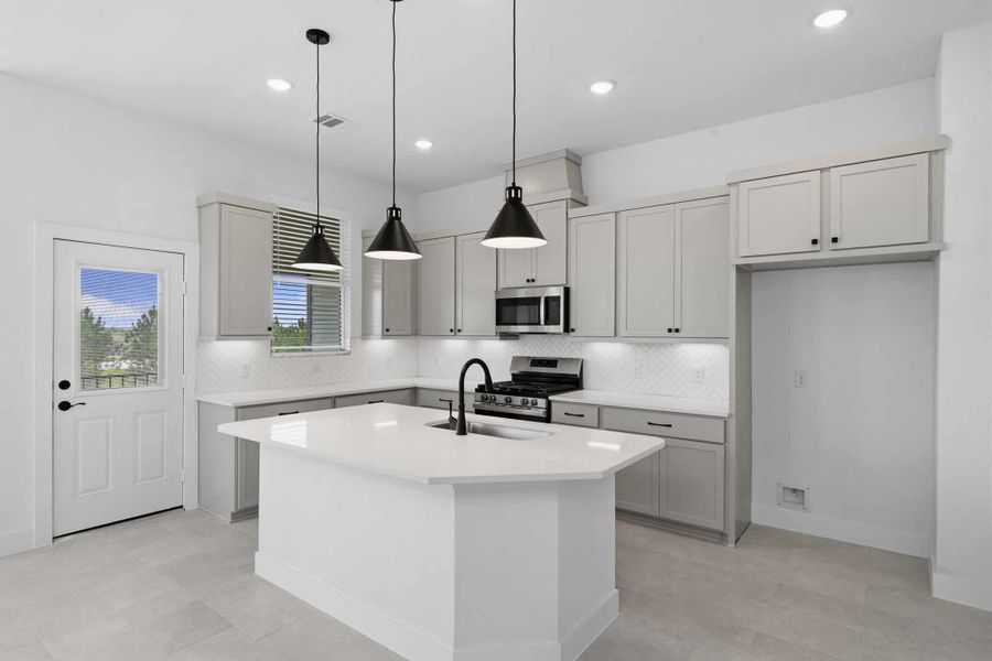 Furnished interior view inside a new home in Bridgeland 45's, Cypress (Image 6).