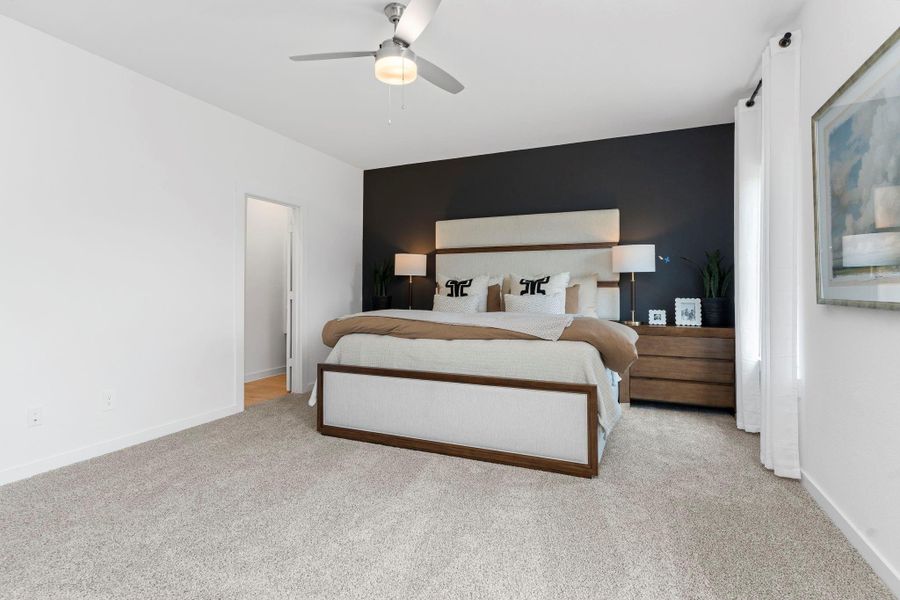 Furnished interior view inside a new home in Tamarron, Fulshear (Image 6).