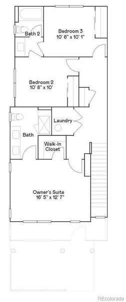 2D floor plan layout of this home in Parterre, Thornton, CO (Image 3).