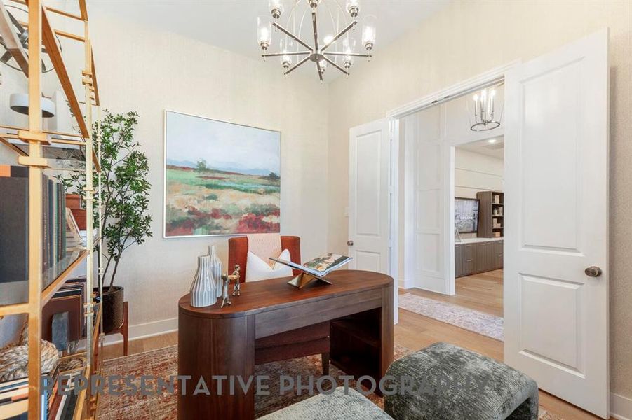 Furnished interior view inside a new home in Ridge Crossing, Waxahachie (Image 21).