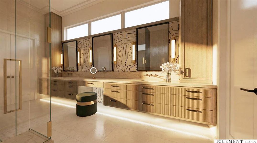 Furnished interior view inside a new home in , Dallas (Image 9).