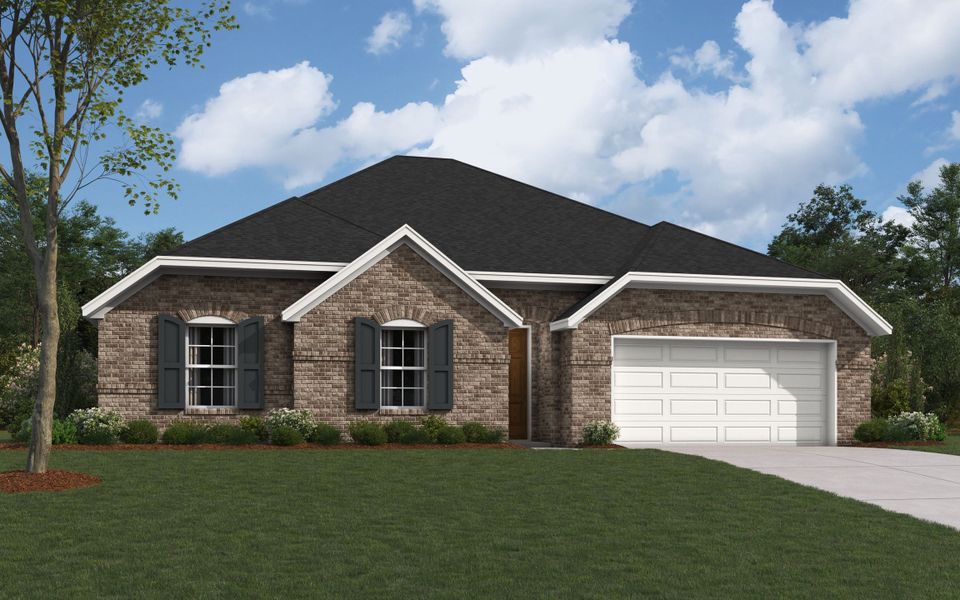 Representative exterior photo of a completed home built from the The Odessa by William Ryan Homes in Creekside, Royse City, TX (Image 2). Representative exterior photo of a completed home built from the The Odessa by William Ryan Homes in Creekside, Royse City, TX (Image 2).