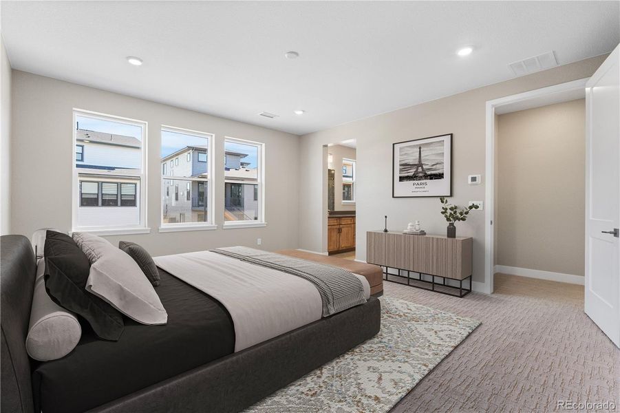 Furnished interior view inside a new home in Legends at Lyric, Lone Tree (Image 18).