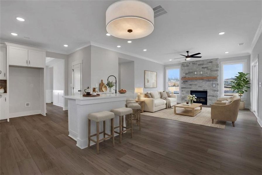 Furnished interior view inside a new home in Marble Tree, Ball Ground (Image 6).