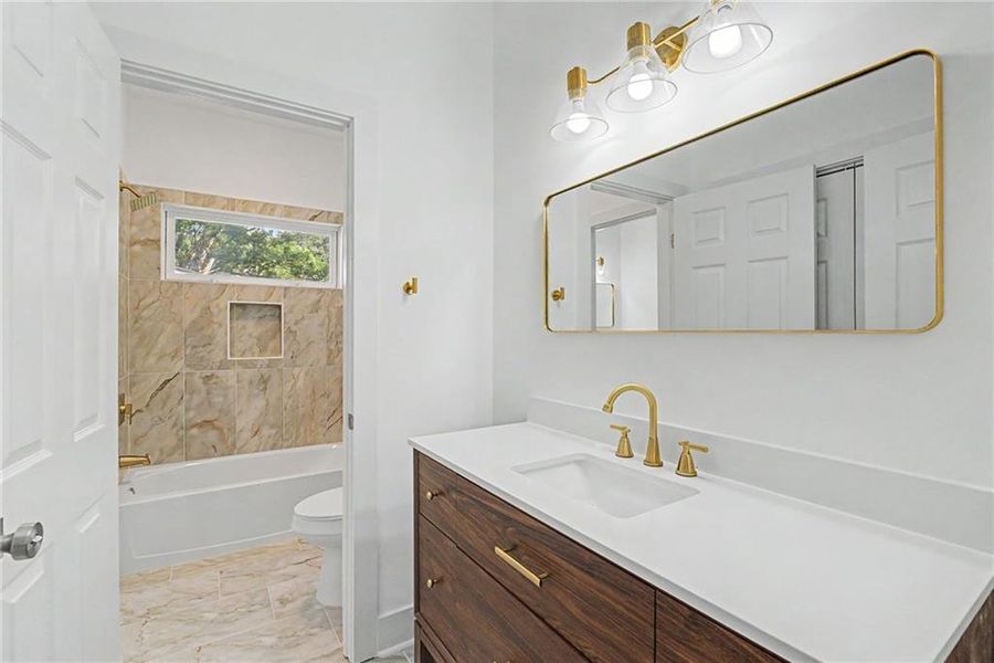 Furnished interior view inside a new home in , Atlanta (Image 16).