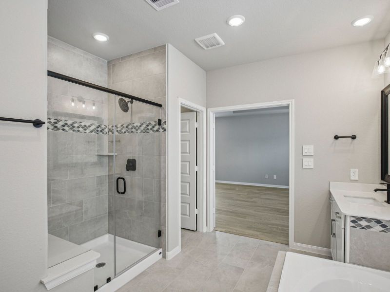 Furnished interior view inside a new home in Pinewood Trails - Luxe Series, Atascocita (Image 12).