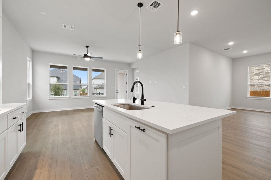 Furnished interior view inside a new home in Heritage, Dripping Springs (Image 15).