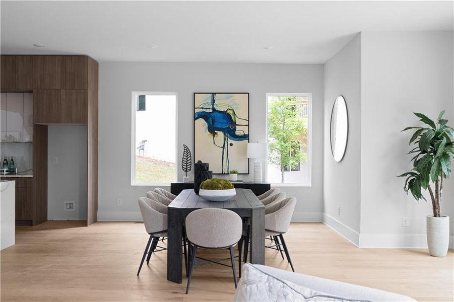 Furnished interior view inside a new home in , Atlanta (Image 34).