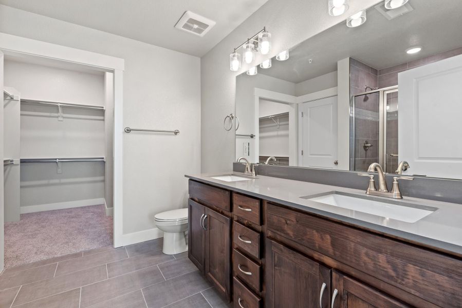 Representative furnished interior of a home built from the The Cambridge 2 by Landmark Homes in The Lakes at Centerra, Loveland (Image 6).