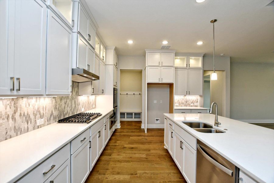 Furnished interior view inside a new home in The Hollows on Lake Travis, Leander (Image 5).