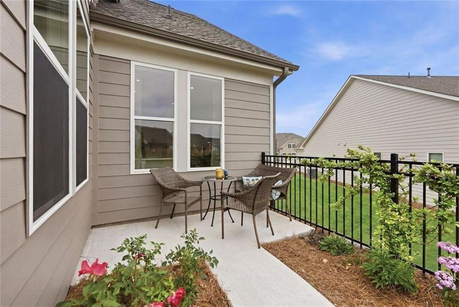 Exterior details and patio area of a home in , Hoschton (Image 31).