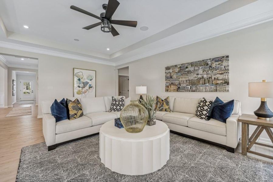 Furnished interior view inside a new home in Jones Ridge, Dallas (Image 23).