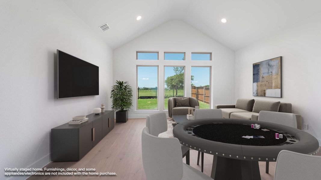 Representative furnished interior of a home built from the 585A by Britton Homes in The Tribute, The Colony (Image 7). Representative furnished interior of a home built from the 585A by Britton Homes in The Tribute, The Colony (Image 7).