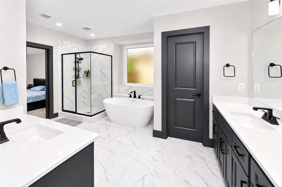 Furnished interior view inside a new home in , Little Elm (Image 9).