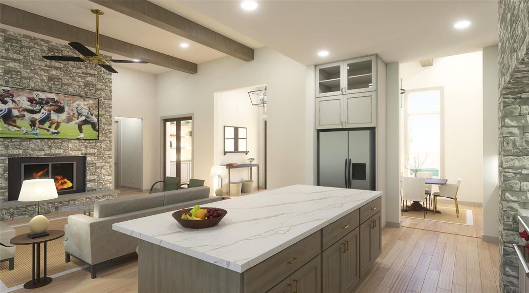 Furnished interior view inside a new home in , Bryan (Image 4).