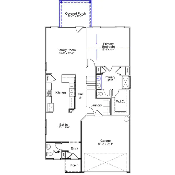 2D floor plan layout of this home in Golden Ridge, Youngsville, NC (Image 2). 2D floor plan layout of this home in Golden Ridge, Youngsville, NC (Image 2).