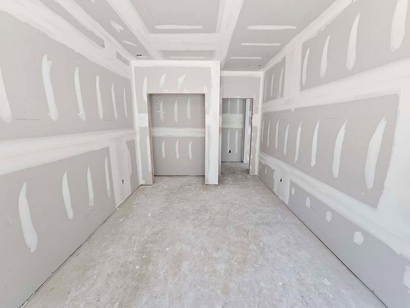 In-progress construction of a new home in Arbors at Richland Creek, Buford, GA (Image 48).