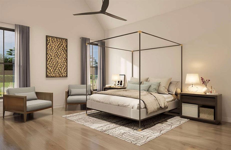 Furnished interior view inside a new home in Oak Water Ranch, Granbury (Image 9).