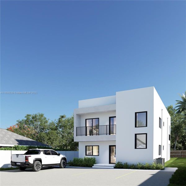 Front exterior of a new home in , Florida City, FL, highlighting curb appeal (Image 1). Front exterior of a new home in , Florida City, FL, highlighting curb appeal (Image 1).