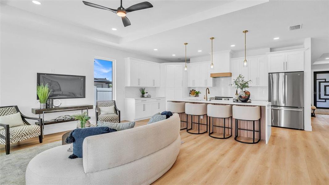 Furnished interior view inside a new home in , St. Petersburg (Image 17).