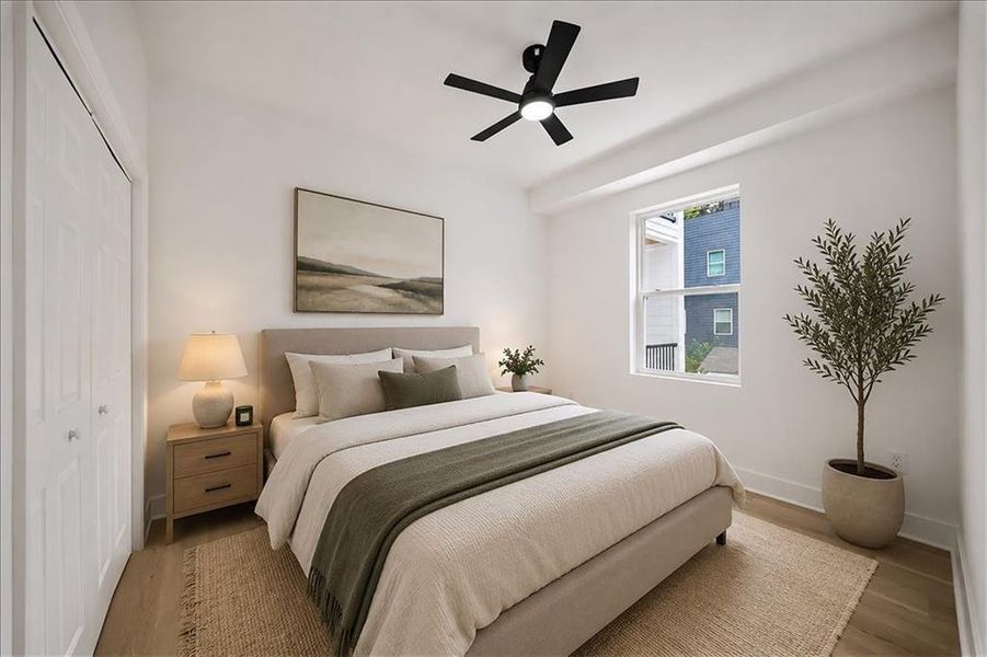Furnished interior view inside a new home in , Atlanta (Image 12).