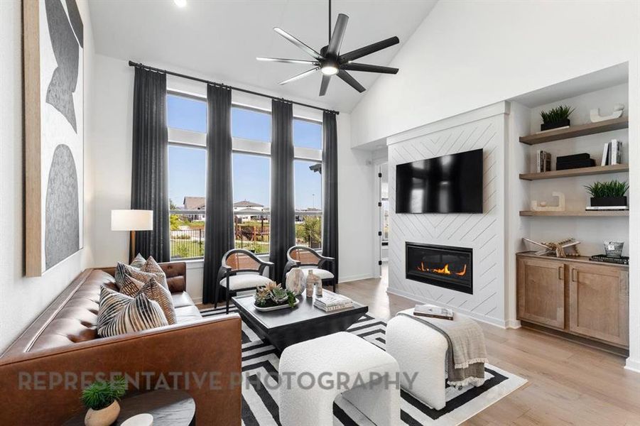 Furnished interior view inside a new home in Sonoma Verde: 60ft. lots, McLendon-Chisholm (Image 6). Furnished interior view inside a new home in Sonoma Verde: 60ft. lots, McLendon-Chisholm (Image 6).