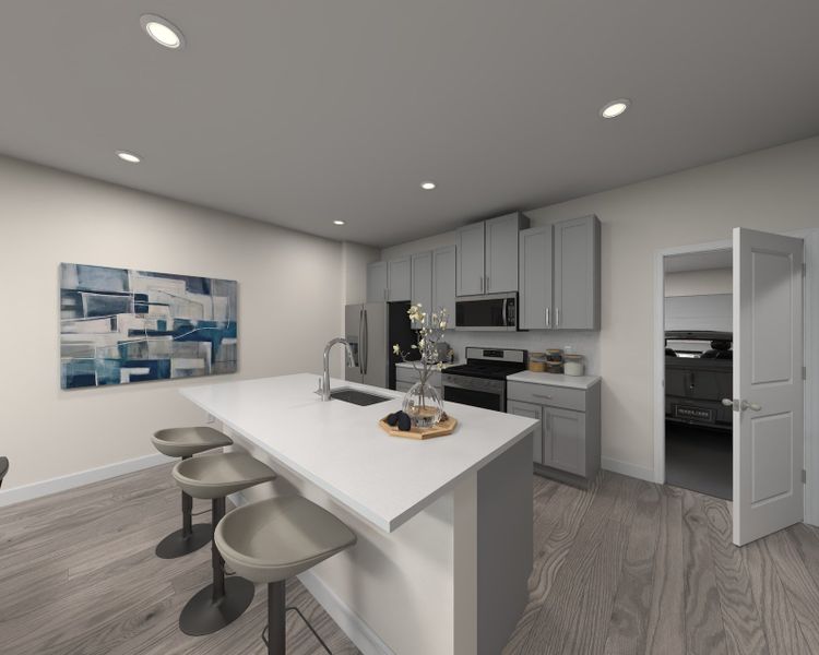 Furnished interior view inside a new home in Crossrail Station, Mooresville (Image 5).