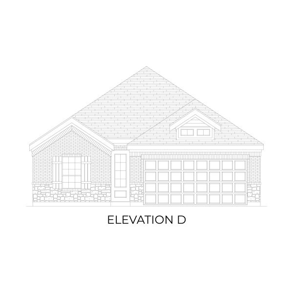 Representative rendering of the exterior for the Adams F - 50' Lot by First Texas Homes (Image 6).
