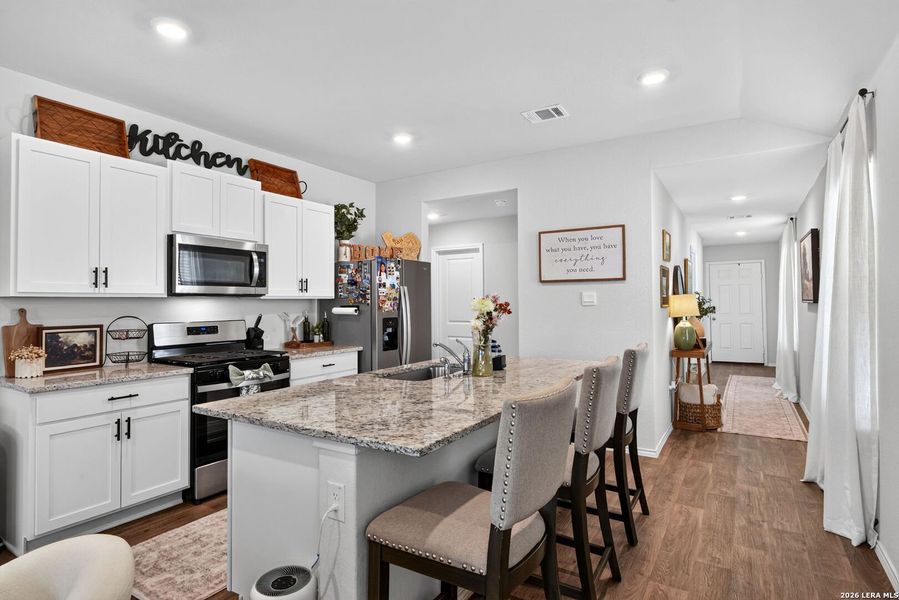 Furnished interior view inside a new home in Preserve at Medina, Von Ormy (Image 4).