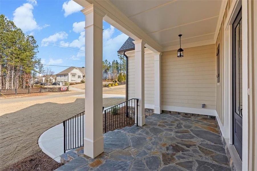 Exterior details and patio area of a home in , Waleska (Image 4).