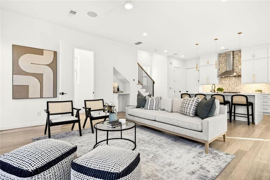 Furnished interior view inside a new home in , Atlanta (Image 14).