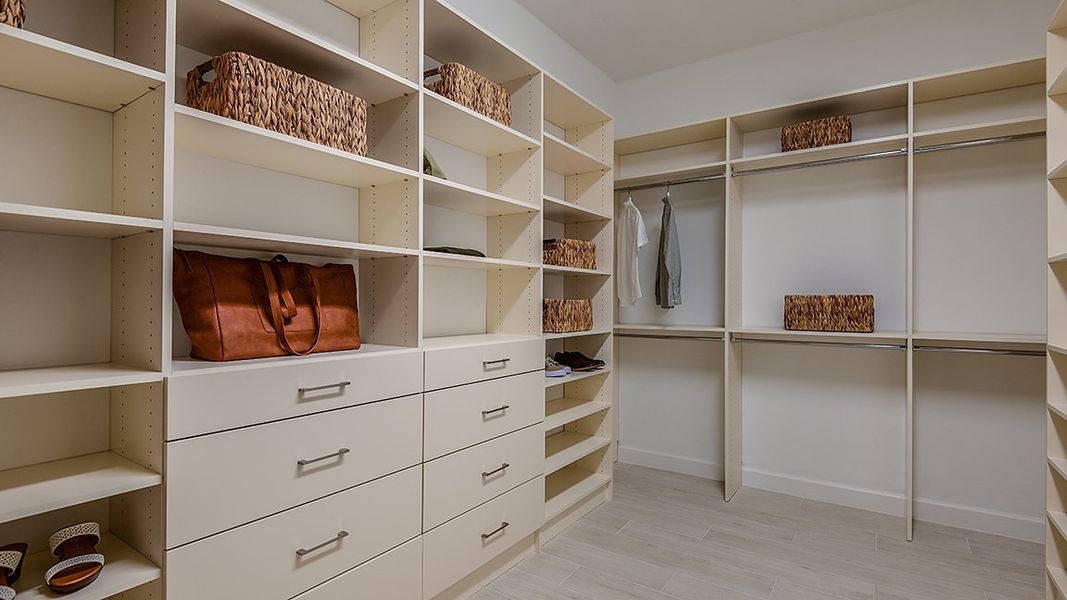 Furnished interior view inside a new home in Esplanade Lake Club, Fort Myers (Image 12).
