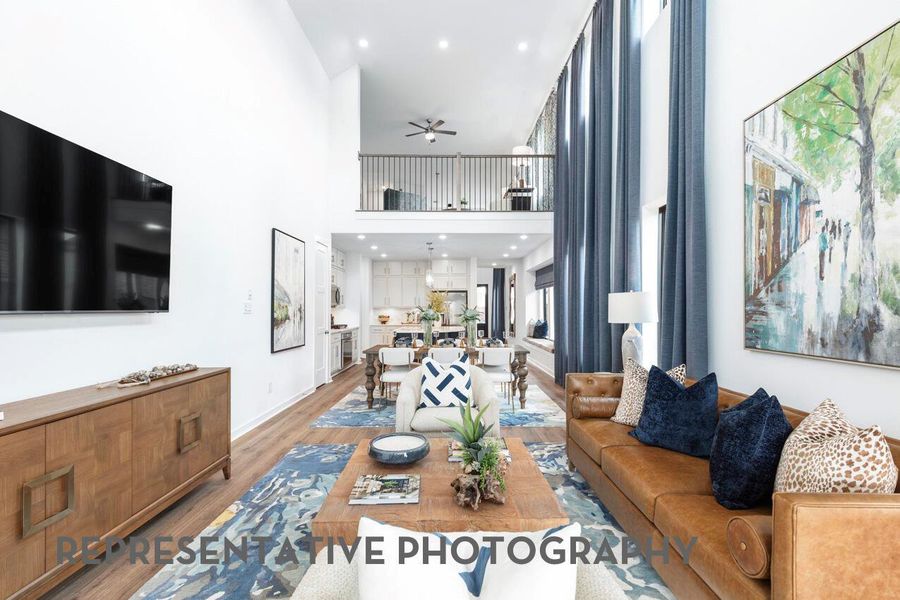 Furnished interior view inside a new home in Santa Rita Ranch, Liberty Hill (Image 11).