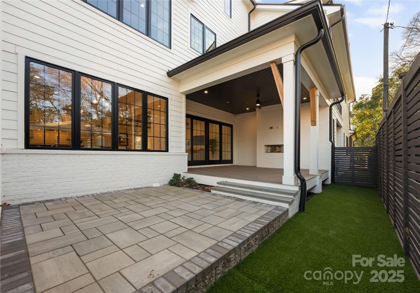 Exterior details and patio area of a home in , Charlotte (Image 3).