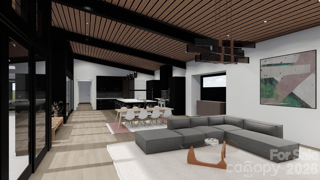 Living room rendering